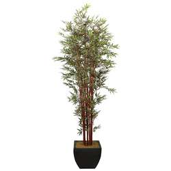 Laura Ashley 8 foot Artificial Bamboo Tree  Overstock