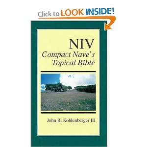  Niv Compact Naves Topical Bible (9780310402107) John R 