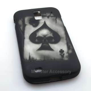 Ace Skull Hard Case Snap On Cover For Samsung Galaxy S2 (T Mobile) SGH 