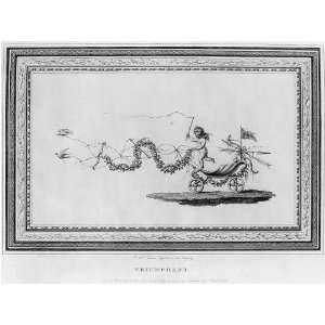  Cherub,angel,bird drawn chariot,Princess Elizabeth,1796 