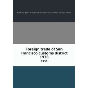  of San Francisco customs district. 1938 California. Board of State 