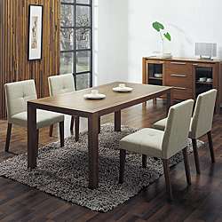 Glen Cream Fabric Dining Chairs (Set of 2)  Overstock