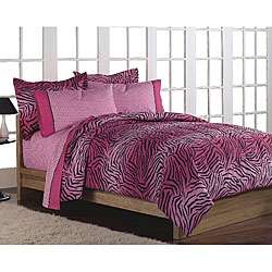 Pink Wild One Twin size Bed in a Bag  