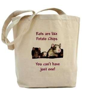  Rat Chips Funny Tote Bag by CafePress: Beauty
