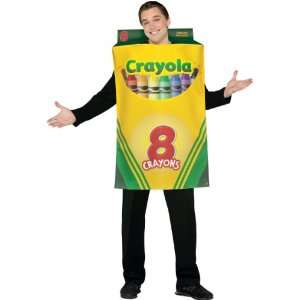 Lets Party By Rasta Imposta Crayola Crayon Box Adult Costume / Yellow 