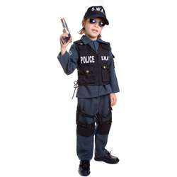 Deluxe Childrens S.W.A.T. Police Officer Costume  Overstock