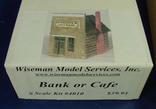 Sn3 WISEMAN MODELS GRANITE CITY BANK OR CAFE KIT  