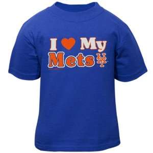  New York Mets Toddler I Heart My Team T shirt   Royal Blue 
