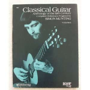  Classical Guitar Simon Munting Anthology of the 19th 