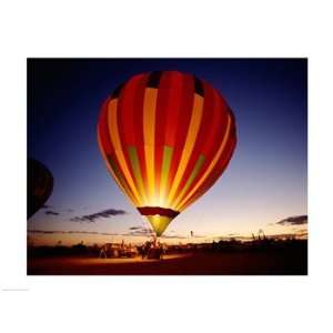  Low angle view of a hot air balloon taking off, Albuquerque 