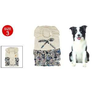   Size 3 Multi layer Embroidered Skirt Dog Cotton Dress