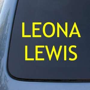 LEONA LEWIS   Vinyl Car Decal Sticker #1857  Vinyl Color Yellow