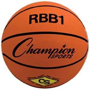  Champion Sports Rubber Basketballs   Orange: Sports 