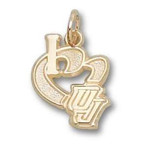  Utah Jazz I Heart Logo 1/2 Charm/Pendant: Sports 