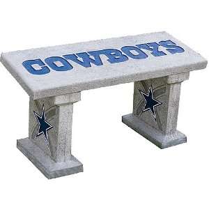 Team Sports Dallas Cowboys Stained Concrete Bench:  Sports 