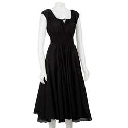Grace Elements Womens Black Cap Sleeve Dress  Overstock
