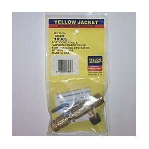 Yellow Jacket 18985 5/16 Vacuum/charge Valve with Side Port:  