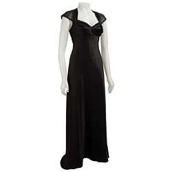 Onyx Nite Womens Long Black Sequined Evening Dress  