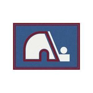 : Quebec Nordiques 3 10 x 5 4 Team Spirit Area Rug (Vintage Logo 