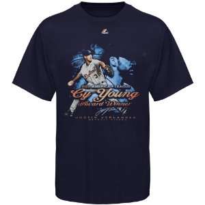 Majestic Justin Verlander Detroit Tigers 2011 AL Cy Young T Shirt 