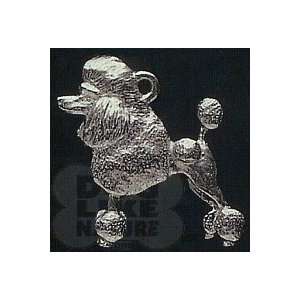  Pewter Poodle (Show Clip) Keychain