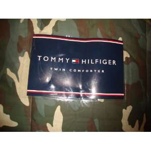  Tommy Hilfiger Garrison Camo Green Twin Comforter: Home 