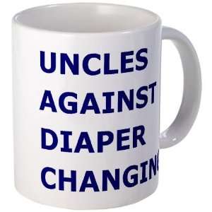  Uncles Against Diaper Changing Funny Mug by  
