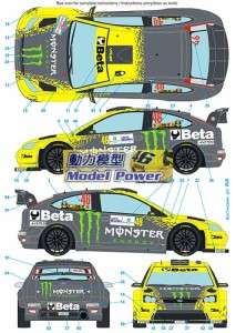 24 Ford Focus WRC Valentino Rossi Monza Rally show 2009 Decal Simil 