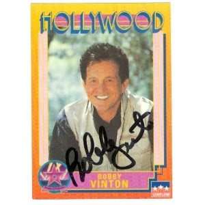 Bobbie Vinton Autographed Hollywood Walk of Fame Trading Card  