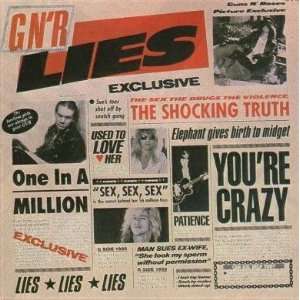  G NR Lies   1st Issue on Warner Guns N Roses Music