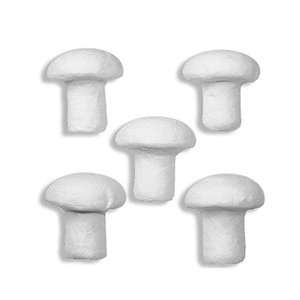  8 Spun Cotton Small Mushrooms 3/4 ~ Germany