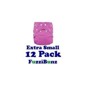  FuzziBunz Pocket Diapers 12 Pack in XSmall Baby