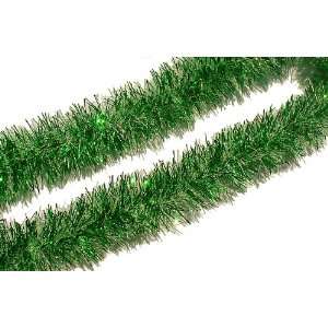   15 Ft. Green and White Frost Christmas Tinsel Garland: Home & Kitchen