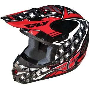  Fly Racing Kinetic Flash Motocross Helmet Red/Black SM 
