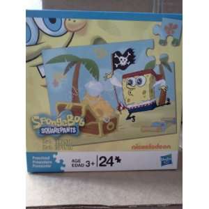    24pc SpongeBob SquarePants Pirate Treasure Puzzle Toys & Games