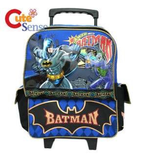 Bat Man w/ Joker 12 Small Roller School Backpack/Bag