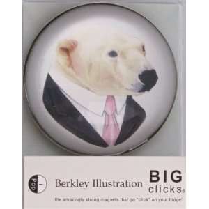  Polar Bear in Suit Big Click Magnet