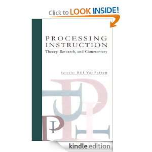 Processing Instruction Theory, Research, and Commentary (Second 