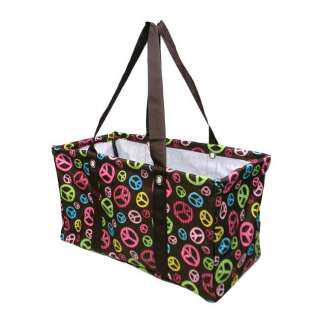 Large UTILITY TOTE Collapsible Beach Laundry Basket Market Picnic 
