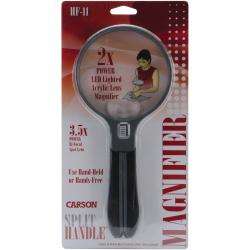 Magnifree Hands Free Lighted Magnifying Glass  Overstock