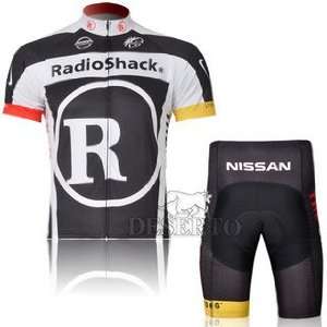  2012 Style Radio shack cycling jersey Set short sleeved 