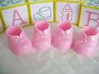 144 PINK LARGE BOOTIE SHOE BABY SHOWER FAVORS WHOLESALE