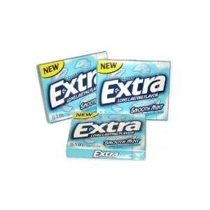 Wrigley Extra Chewing Gum Smooth Mint 15 sticks (Pack of 10)  