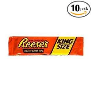 10 pack of Hershey King Size Reese Peanut Butter Sticks, 85g Each Pack 