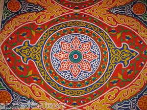NEW >4m EGYPTIAN TRADITIONAL COLORFUL TENT FABRIC NR!*  