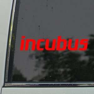  Incubus Red Decal Rock Band Car Truck Window Red Sticker 