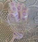 Ivory Beading Lace w/ Lilac Satin Ribbon Costumes Crafts Clothes 3/4 x 