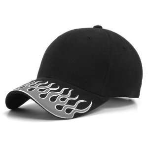  FIRE BRIM ADJUSTABLE BLACK/GRAY/WHITE HAT CAP HATS 