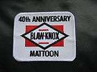 BLAW KNOX 40th ANNIVERSARY MATTOON EMBROIDERED SEW ON PATCH