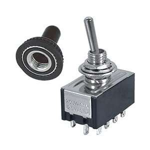  4PDT MINIATURE TOGGLE SWITCH WITH RUBBER BOOT Electronics
